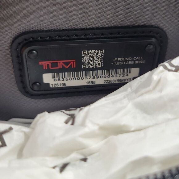 TUMI Waist Pack Navy Blue Fanny Pack Mens One Size - Picture 6 of 7